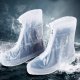 Telcon Waterproof Shoe Covers with Zipper, L (39-40), White