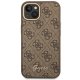 Guess 4G Vintage Gold Logo Case for iPhone 14 Plus - Brown