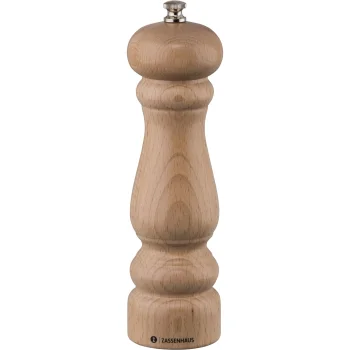 Zassenhaus Potsdam Pepper Mill, 20 cm, Natural Beech Wood