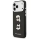 Karl Lagerfeld FW Grained Karl & Choupette Heads Pins & Logo iPhone 17 Pro Max Case - Black