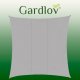 Gardlov saules buras nojume 3.6x3.6m, pelēka