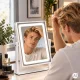 ModernHome LED Makeup Mirror 25x30 cm Illuminated Cosmetic Mirror 3 Light Colors
