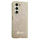Guess Samsung Galaxy Z Fold 5 Case Glitter Script, Gold