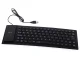 Silicone Keyboard USB, Silent, Waterproof, Black