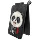 Nimmy New Big-Eye Cute Pets 2.0 Panda Magnetic Wallet with Stand, Black