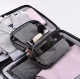 Travel Folding Cosmetic Bag, Hanging Toiletry Bag, Gray
