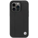 BMW Leather Quilted Case for iPhone 14 Pro, Black