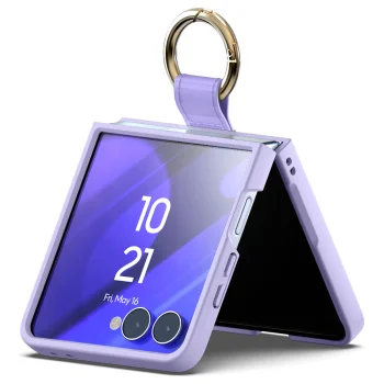 Mercury Gold Ring Case for Samsung Galaxy Z Flip8, Purple