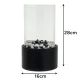 Tabletop Bio Ethanol Fireplace Kaminer 26300, 28x16 cm, Black