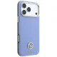 Guess Grained Round Strass Logo MagSafe Case for iPhone 18 Pro / 17 Pro, Blue