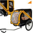 Large PURLOV Pet Bicycle Trailer for Dogs and Cats, Black