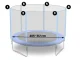 Neo-Sport Outer Safety Net for 305-312 cm (10ft) Trampolines 6 Poles