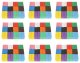 Kruzzel koka domino komplekts ar trasi, 1131 elements