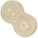 Non-slip Dog Cat Pet Bowl Mat, Beige
