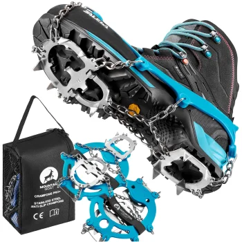 MOUNTAIN GOAT Hiking Ice Cleats Crampons M (37-40), Blue