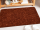 Absorbent Non-Slip Bath Mat 80x50 cm for Bathroom Floor, Soft Shower Rug, Brown