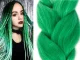 Synthetic Hair for Braids Ombre, Green