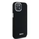 Apple iPhone 14 6.1\'\' DKNY Liquid Silicone Small Metal Logo MagSafe Case Cover, Black