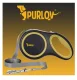 Purlov Retractable Dog Leash, 5m / 15kg, Black/Yellow