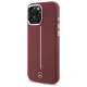 Mercedes iPhone 16 Pro Max Case Silicone White Stripe MagSafe, Red