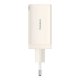 Wall Charger Baseus GaN5 2x USB-C + USB, 65W + 1m Cable, White
