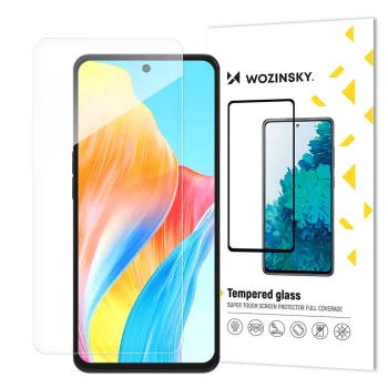 Wozinsky Tempered Glass Screen Protector for Oppo A98 5G, 9H, Transparent