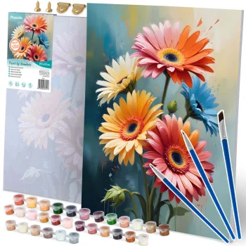 Massido Paint by Numbers 40x50 cm, Flowers