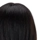 Gabbiano WZ1 Hairdressing Training Head Natural Hair, 42 cm, Black
