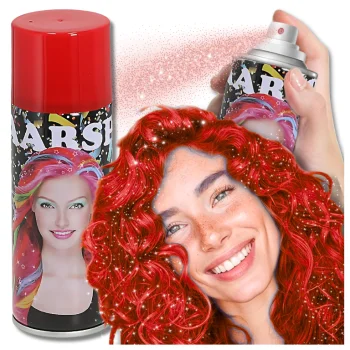 Bakalu Glitter Hair Color Spray, Red, 250 ml