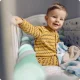 Ricokids Crib Bumper 3m, Mint-Grey