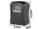 Metal Safe Locker for Keys with Cipher Code 11,5 x 9,5 x 4cm