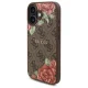 Guess 4G Flowers Print MagSafe Case for iPhone 16, Brown