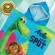 Kids Dinosaur Hooded Beach Towel Bath Poncho 50x100 cm, Blue Green