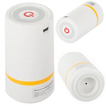Electric Vacuum Pump for Food Storage, White