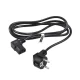 Maclean MCTV-804 Angled Power Cable, 3-Pin, EU Plug, 5m