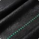 Plonos Weed Barrier Landscape Fabric 5.25x164 ft Heavy Duty 2.65oz + 50 Staples, Black