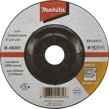 Makita Grinding Wheel 125 x 6 mm INOX for Metal and Stainless Steel