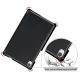 Lenovo Tab M8 (2nd Gen) Tri-fold Stand Leather Case Cover, Black