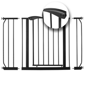 Nukido Adjustable Safety Gate for Stairs 75-115 cm 718300, black