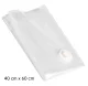 Vacuum Storage Bag for Clothes and Bedding 40x60 cm, Transparent