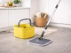 360 Spin Mop and Bucket Set with 2 Microfiber Pads, Yellow