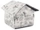 Dog house bed for dogs and cats, size L, beige