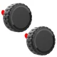 Wozinsky WAT-48-0Y2S Case for Apple AirTag, Screw-On, IP68, Self-Adhesive, 4 pcs - Black