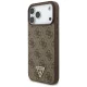 Guess 4G Strap Triangle Logo MagSafe Case for iPhone 17 Pro Max, Brown