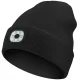 Rechargeable LED Beanie Hat with Headlamp, Black