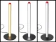 LED pastatomas šviestuvas 50 cm, 3 šviesos spalvos, pritemdomas, juodas