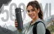 Thermos Flask 500 ml with 3 Cups, Stainless Steel Travel Set, Black