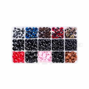 Safety Eyes and Noses for Amigurumi 752pc Craft Kit for Crochet Animals
