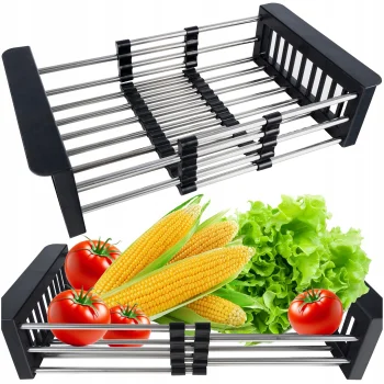 Extendable Over-the-Sink Dish Drying Rack 28.5–46.8 cm