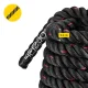 4FIZJO Power Battle Rope Training Rope 15 m, Black